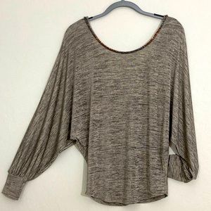 Deby Debo stretch dolman chain necklace top L